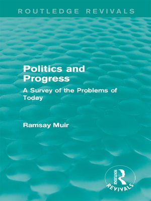 cover image of Politics and Progress